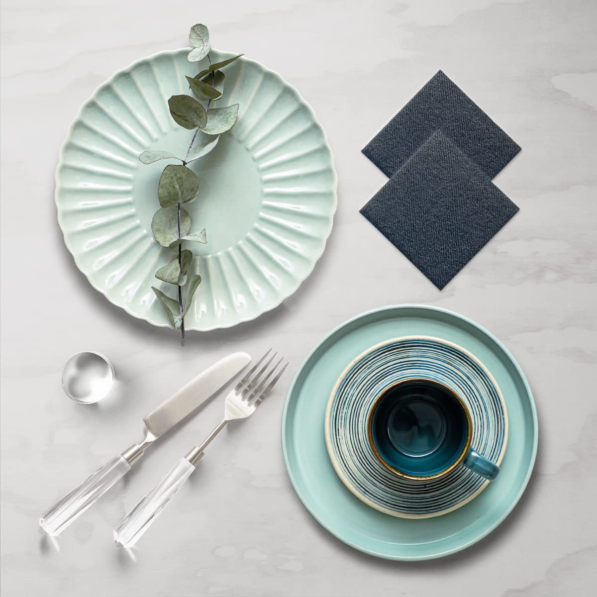 PAW Decor Collection Airlaid Cocktail Napkins - Black | 100 Pieces | 20 x 20 cm 5