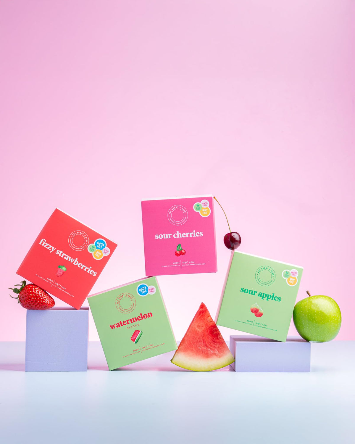 Ask Mummy & Daddy Fizzy Strawberries - 120g Box | Tangy & Sweet | Soft Chew 4