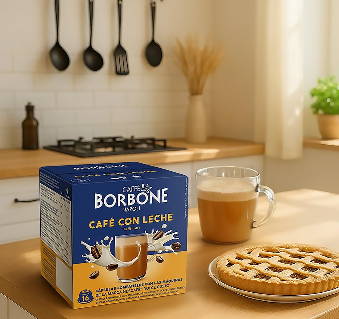 Caffè Borbone Café au Lait - 64 Capsules | Instant Coffee & Milk 3