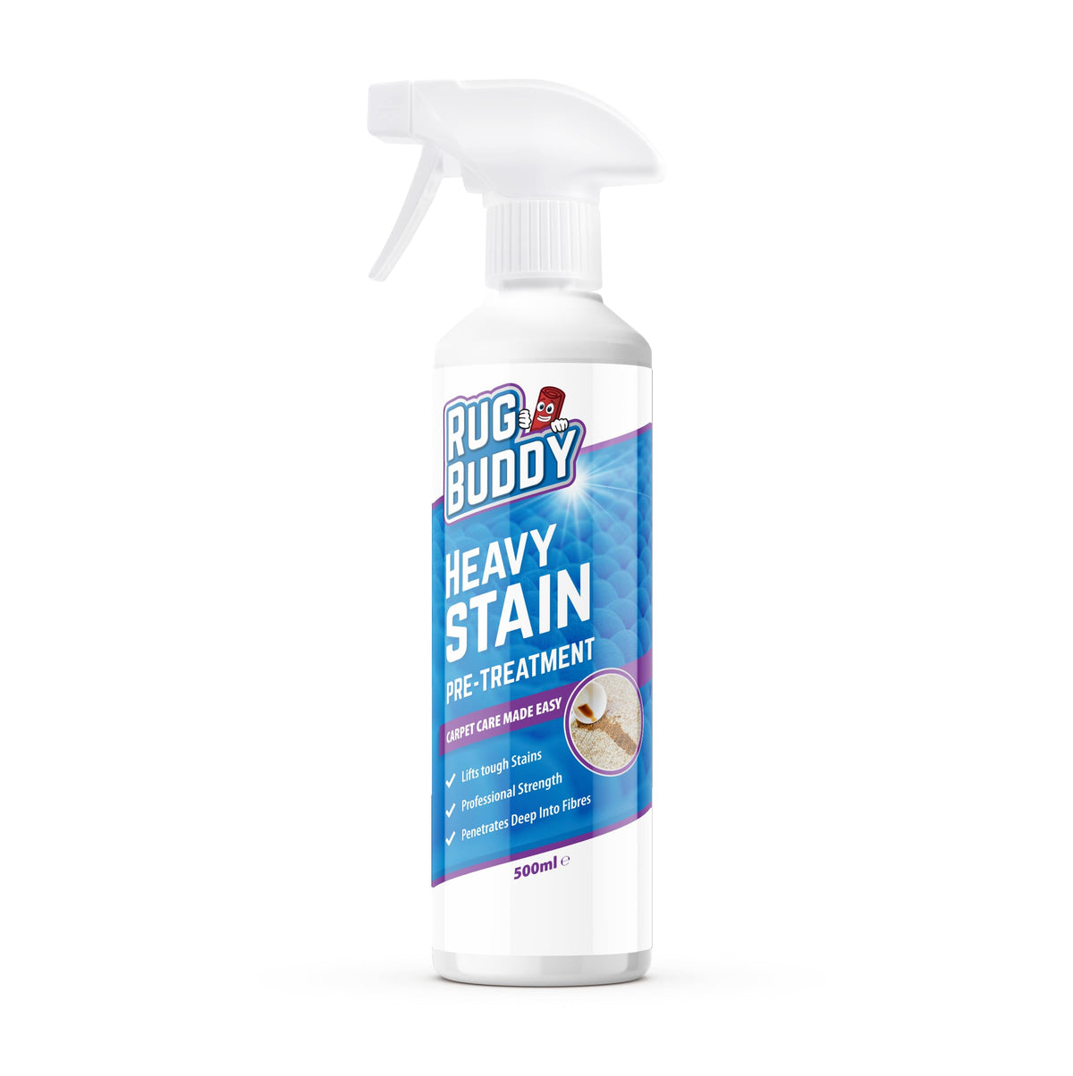 Rug Buddy Heavy Stain Pre-Treatment - Loosens Stubborn Stains | 500ml