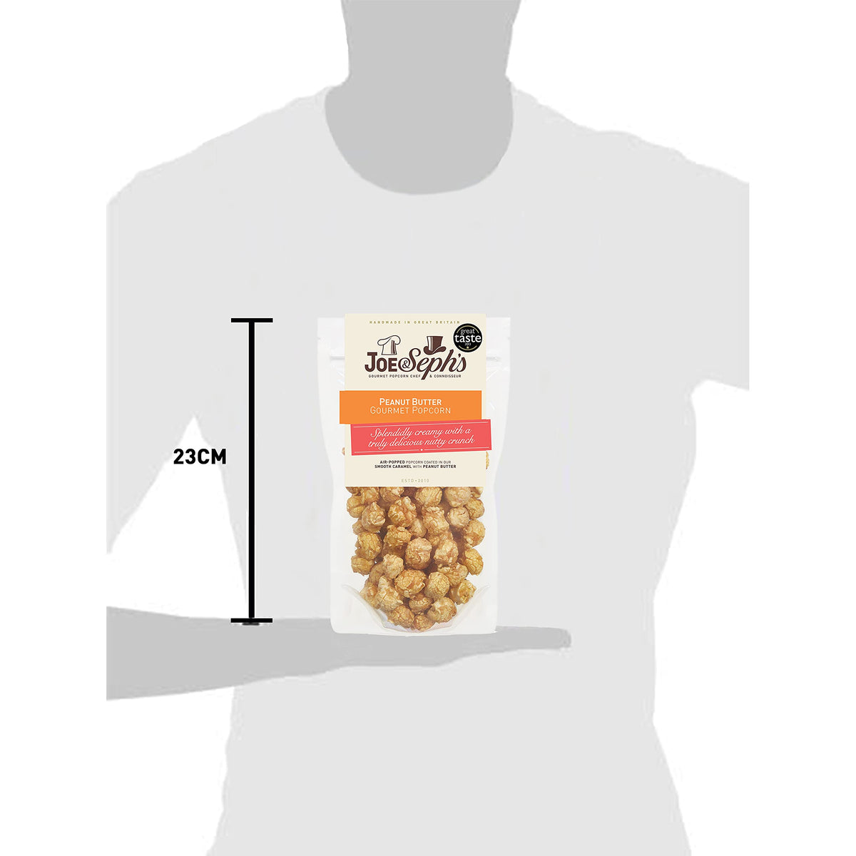 Joe & Seph's Peanut Butter Popcorn - 2 Star Great Taste Award Winner | 4 x 80g Bags | Air-Popped Sweet & Salted 4