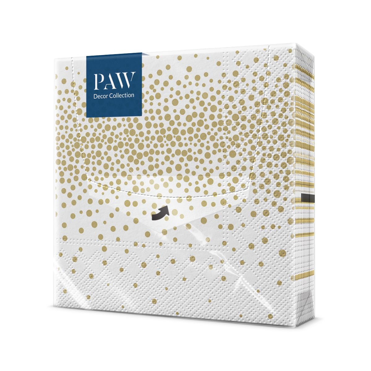 PAW Decor Collection Paper Napkins - Confetti Gold | 33 x 33 cm | 20 Pack