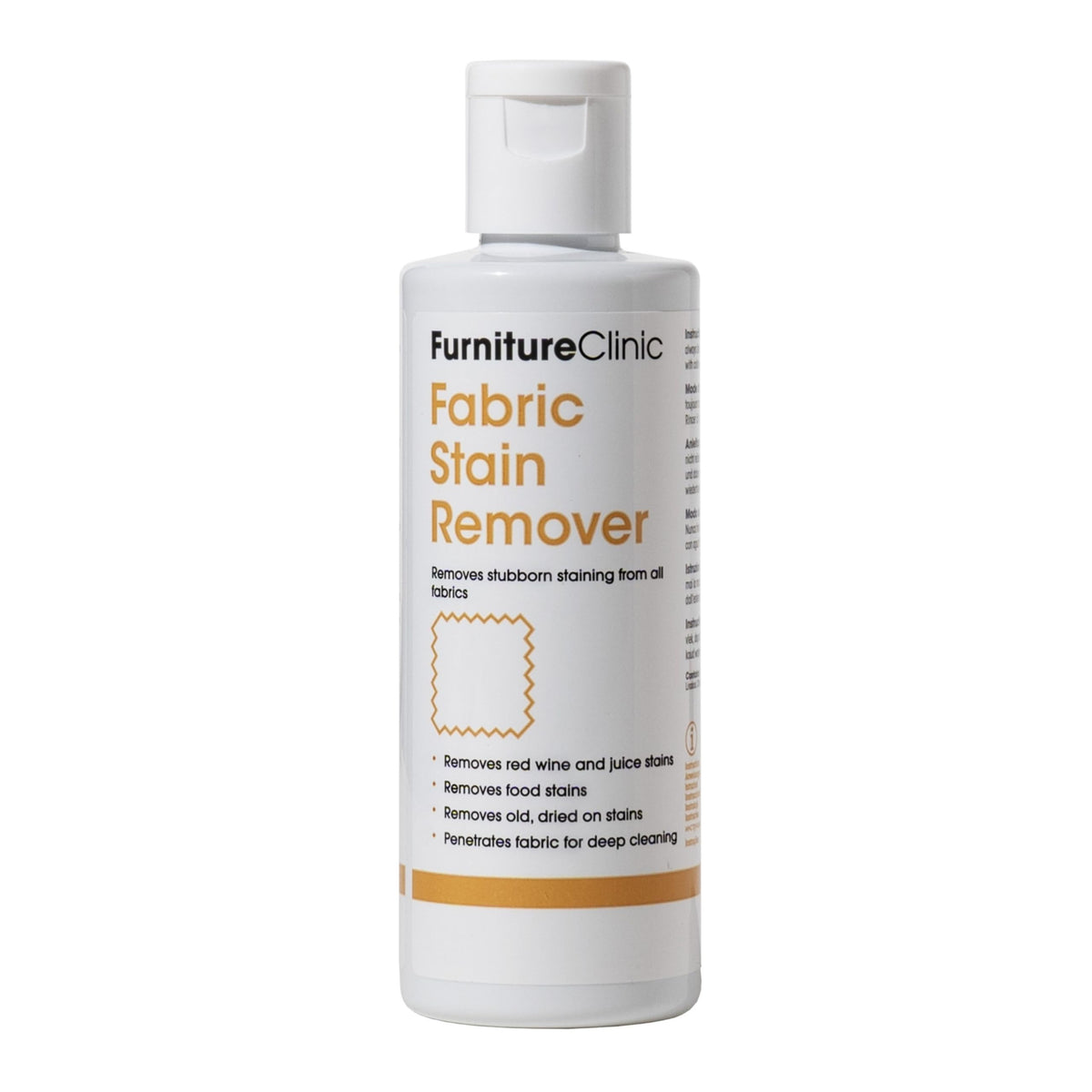 Furniture Clinic Fabric Stain Remover - Unscented Liquid for Food & Drink Stains, 125ml