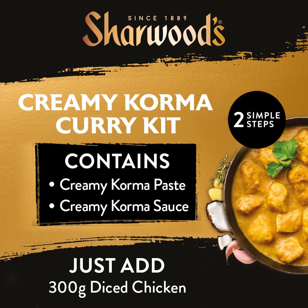 Sharwood's Chef's Special Creamy Korma Curry Kit - Mild & Creamy | 5 x 280g Kits 3