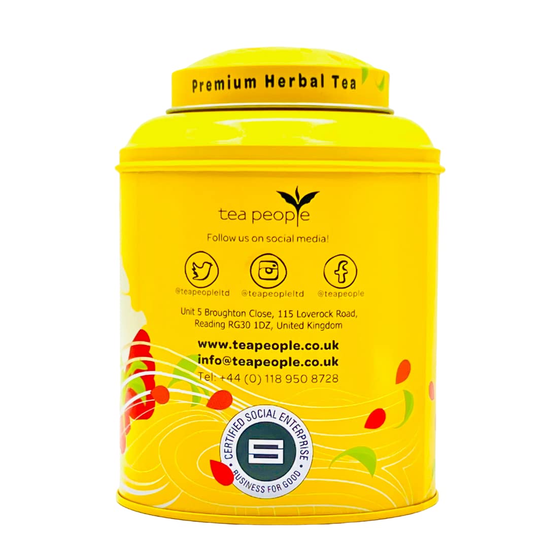 Tea People Organic Tulsi (Holy Basil) Herbal Tea - Stress Relief | Loose Leaf | 50g 3