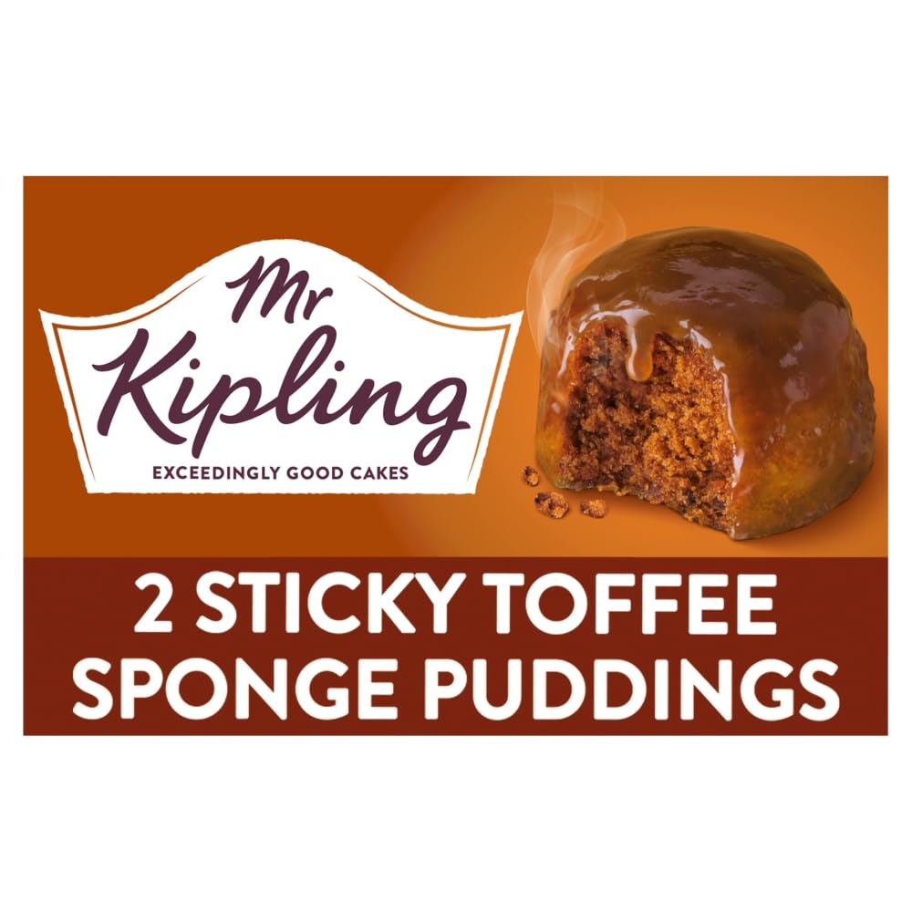 Mr Kipling Sticky Toffee Sponge Puddings - 4 Pack | 190g per pack