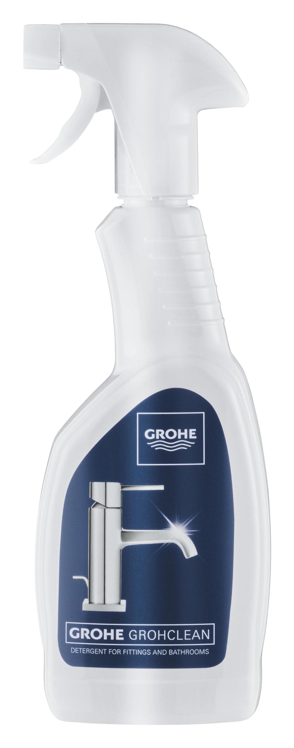 GROHE Grohclean Bathroom Cleaner - 500ml Spray | Lemon Scent | Non-Abrasive 1