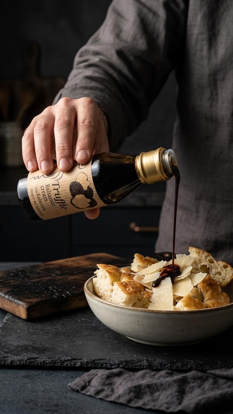 Messino Greek Truffle Balsamic Cream - 2 x 250ml Bottles (500ml Total) | Vegan, No Added Sugar 5