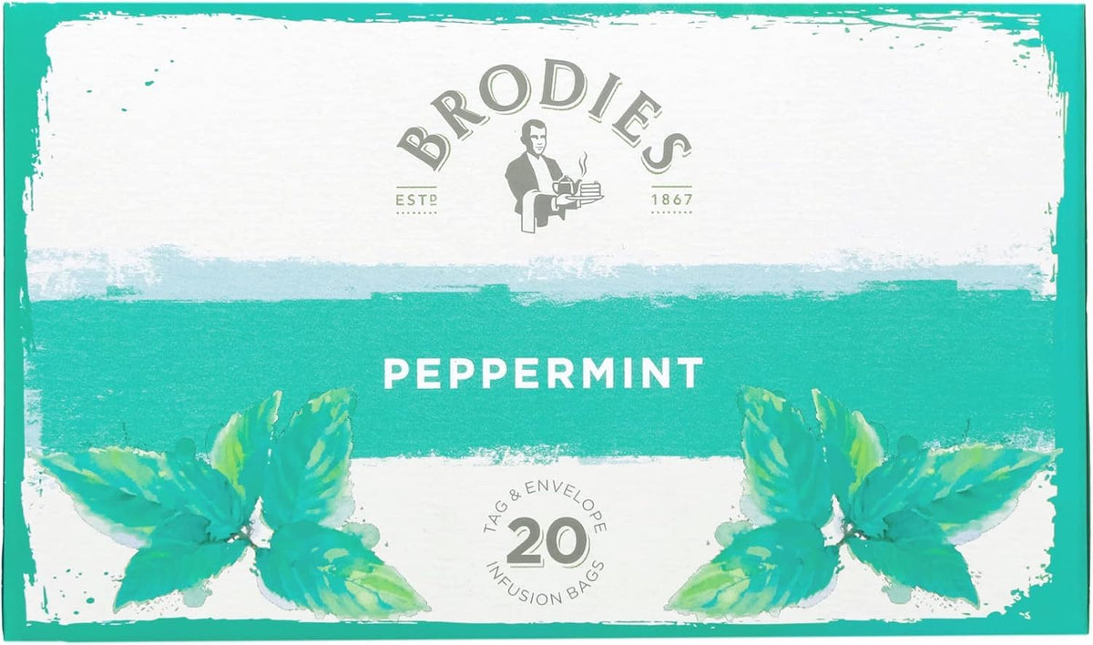 Brodies Peppermint Herbal Tea - Digestive Support | Caffeine Free | 120 Tea Bags (6 x 20 Count) 7
