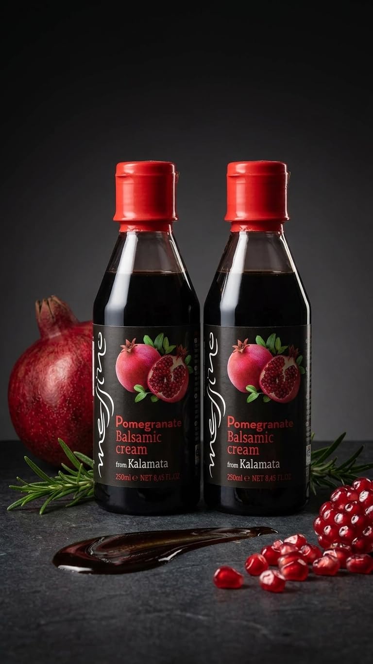Messino Greek Pomegranate Balsamic Cream - 2 x 250ml Bottles (500ml Total) 6