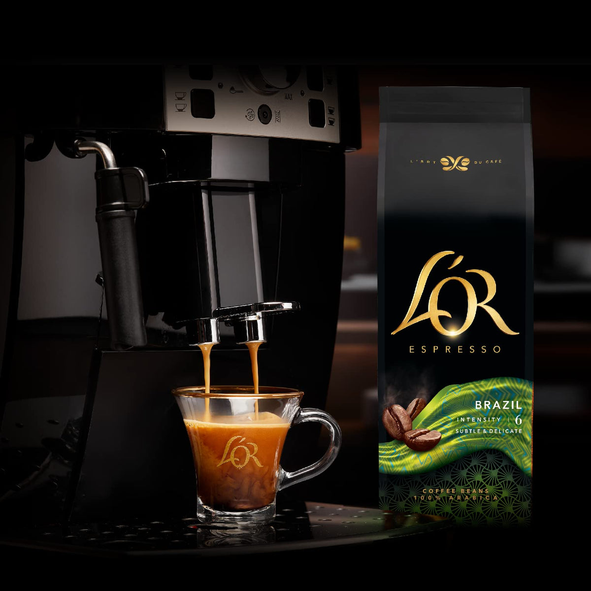 L'OR Espresso Brazil Whole Coffee Beans - Intensity 6, 100% Arabica, 500g 6