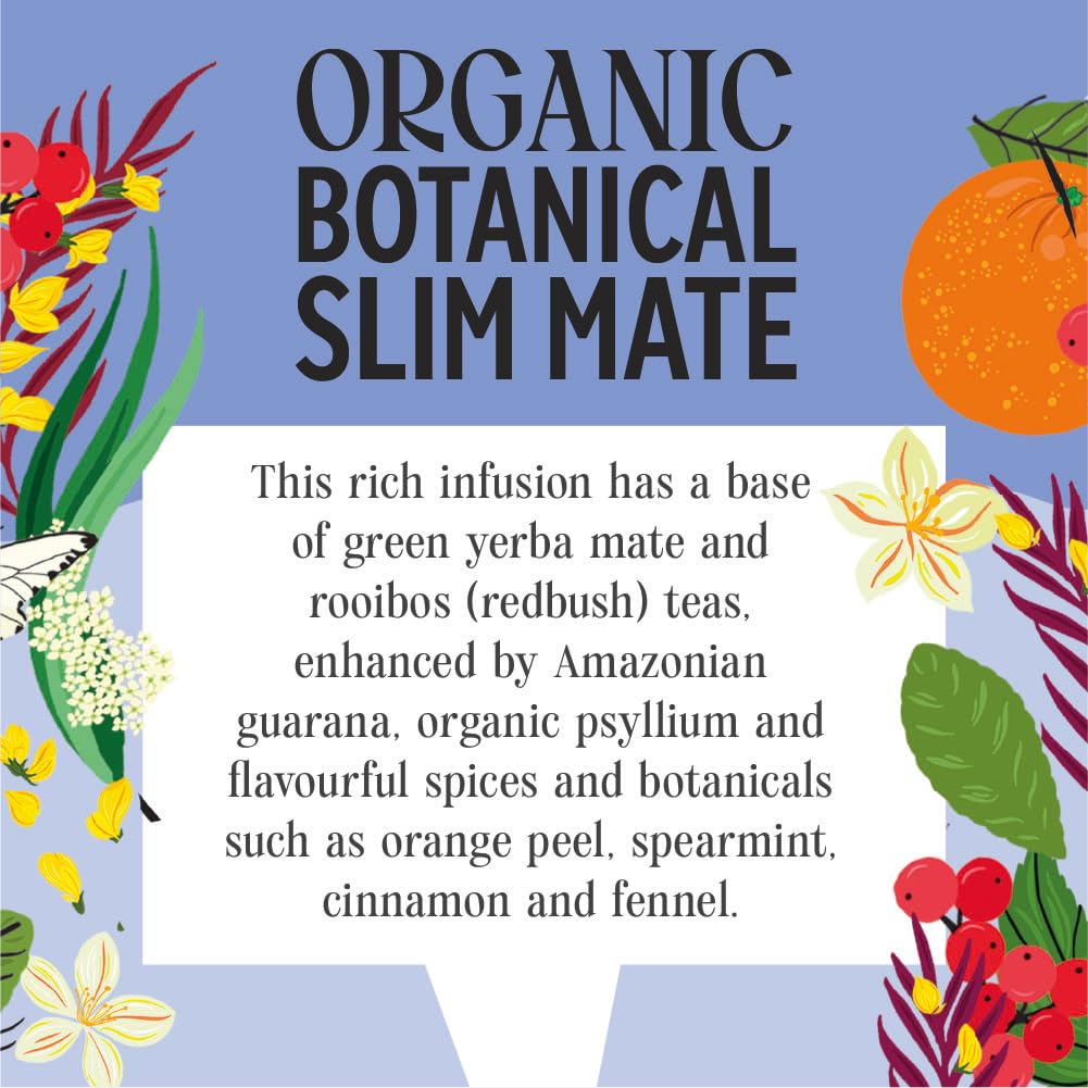 Heath & Heather Organic Slim Mate Herbal Tea - Metabolism & Energy Boost | 20 Count (Pack of 6) | Gluten Free 3