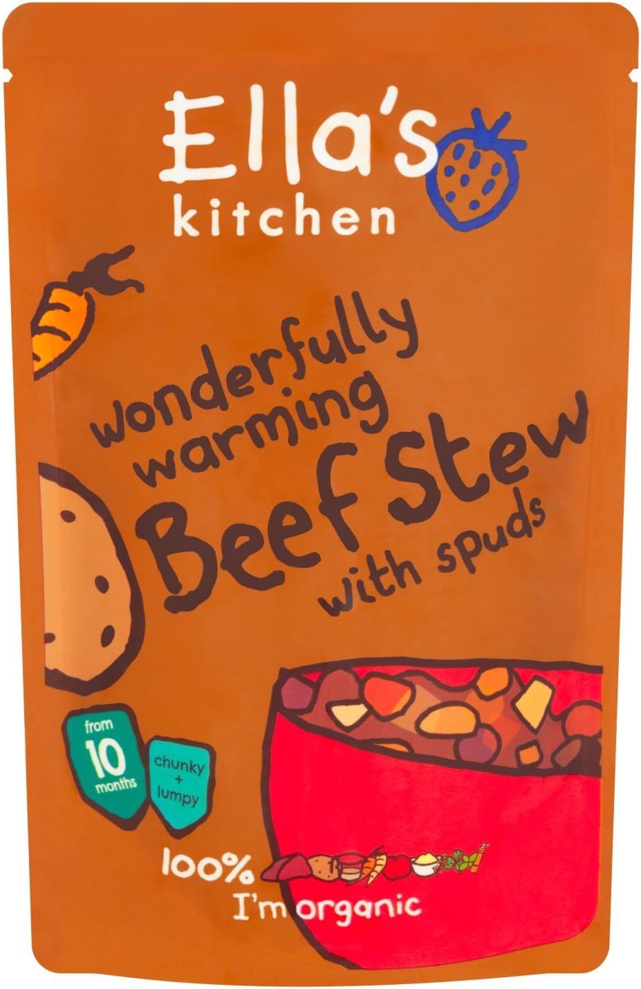 Ella's Kitchen Savoury Meals - Caribbean Chicken with Rice & Beans | 7+ Months | 190g