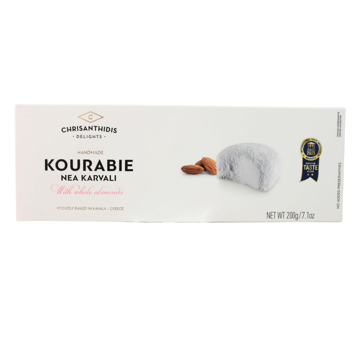 Chrisanthidis Delights Kourabie Shortbread with Almonds - 200g