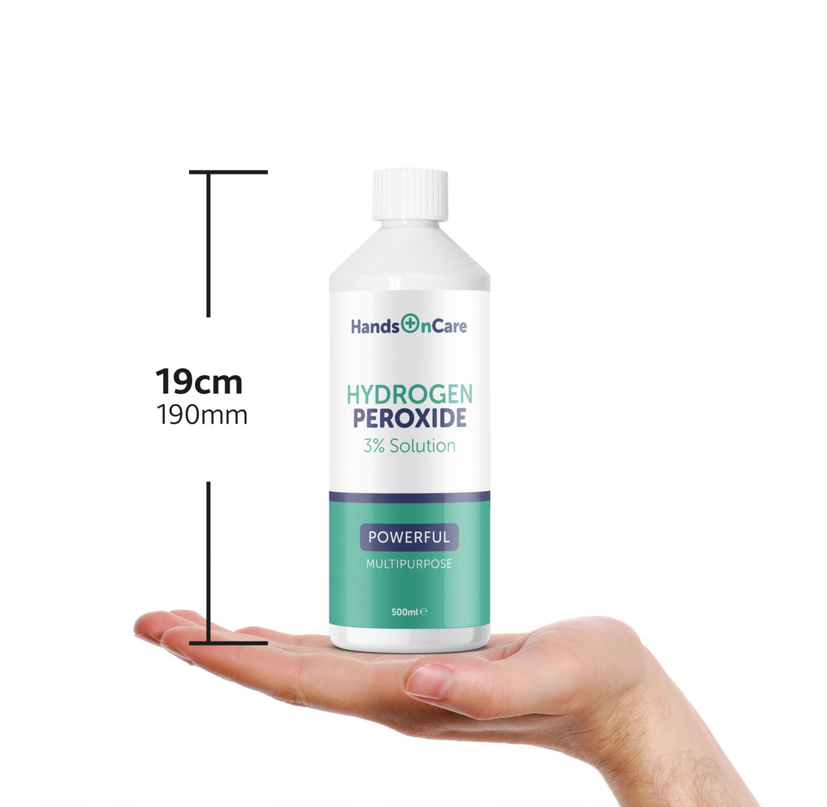 HandsOnCare Hydrogen Peroxide 3% All-Purpose Cleaner & Stain Remover - 500ml Liquid 9