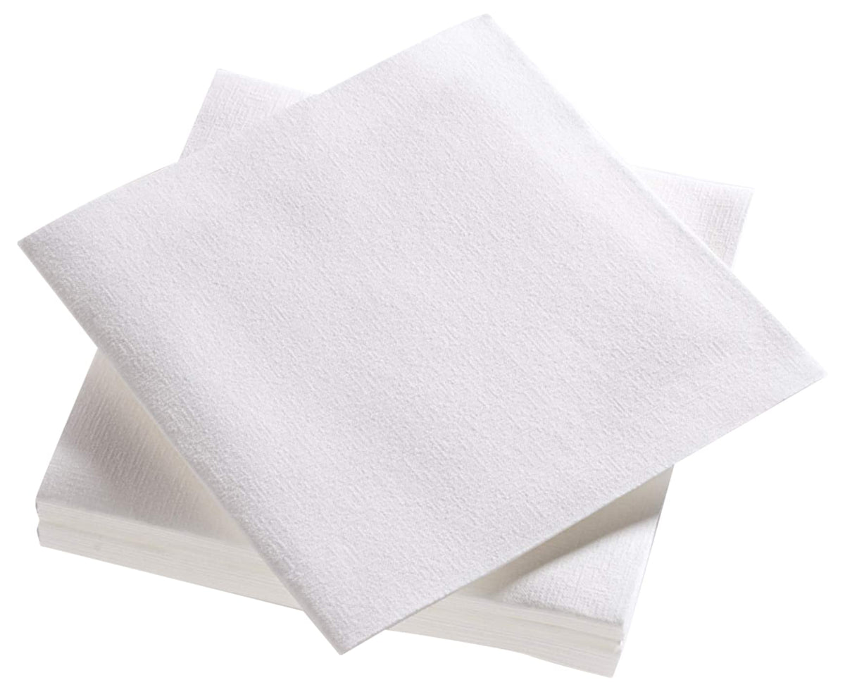 Le Nappage Airlaid Napkins - White, 40cm x 40cm | FSC Certified | Soft & Durable