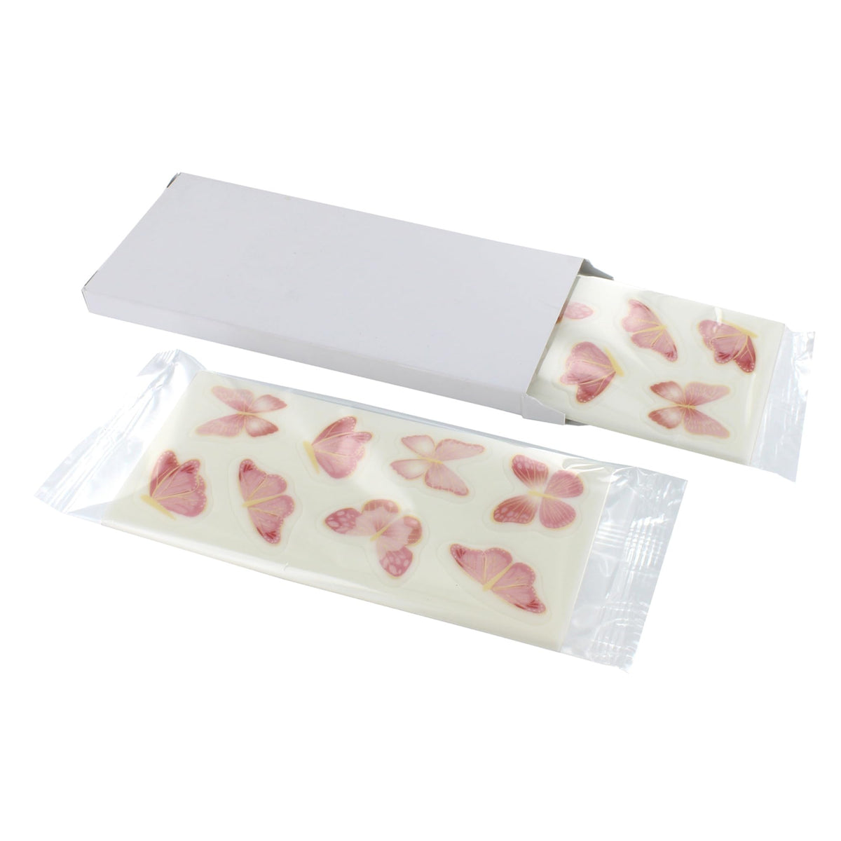 Culpitt Pink & Gold Butterflies Edible Cupcake Toppers - 32 Count | Fondant Sugar Paste 6