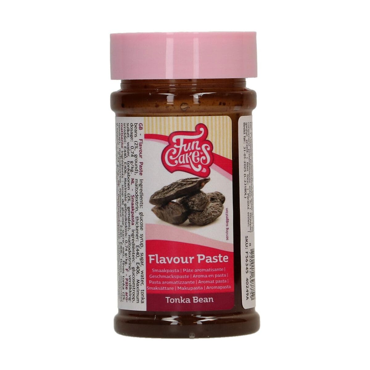 FunCakes Tonka Bean Flavour Paste - Bake Stable Aroma for Cakes & Fillings | 100g