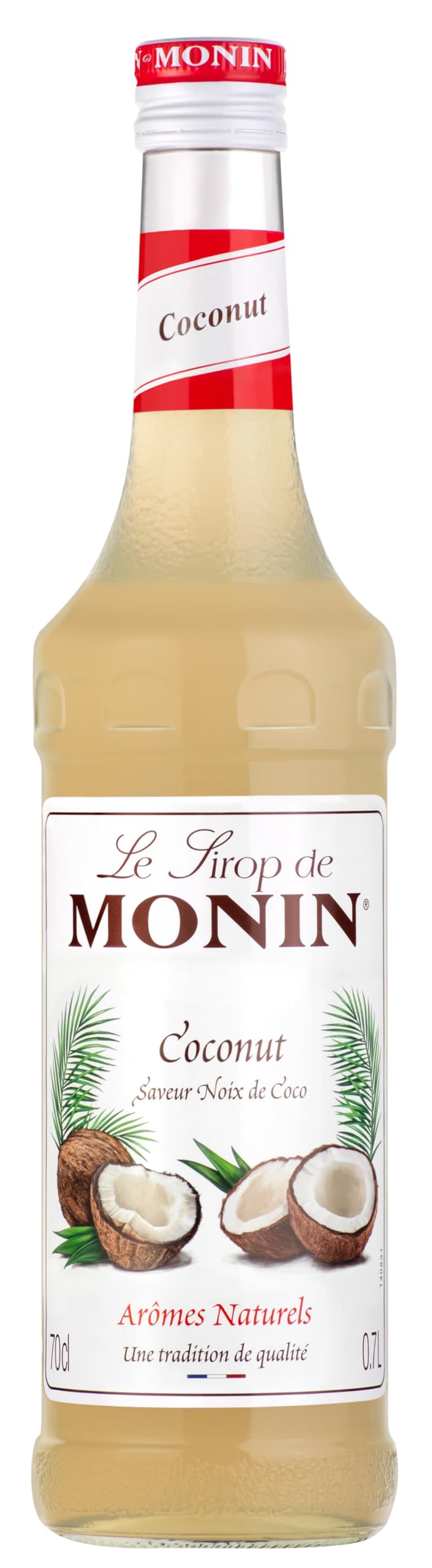 Monin Coconut Syrup - Intense Coconut Flavour | 700ml | Vegan-Friendly