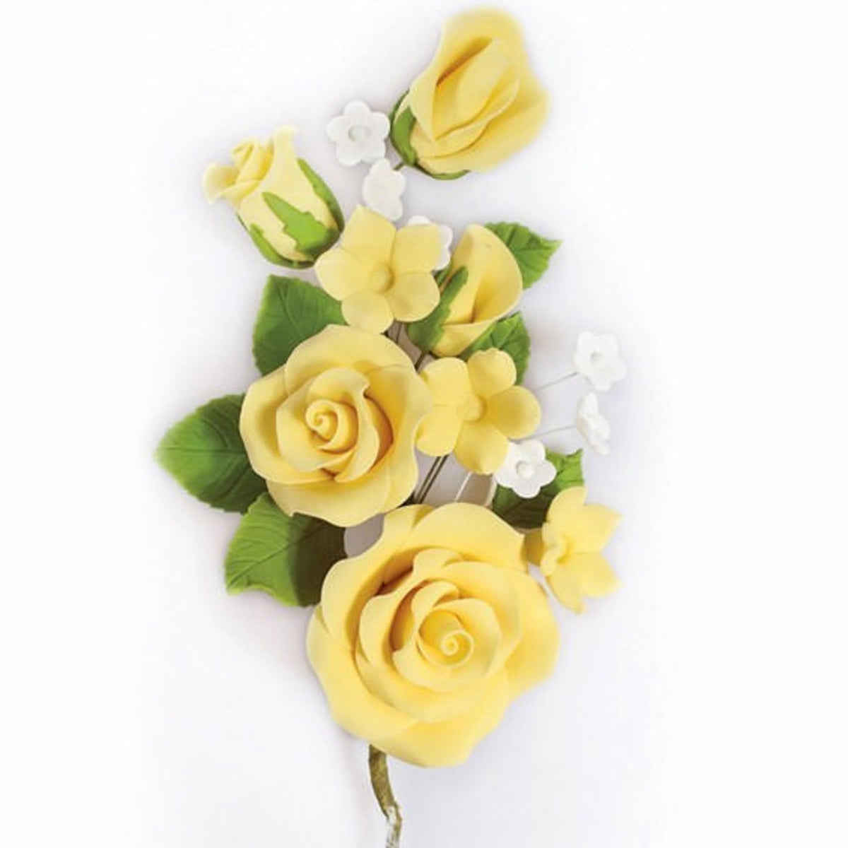 Culpitt Yellow Rose Flower Spray Cake Topper - 145mm Floral Decoration 4