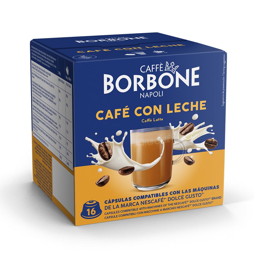 Caffè Borbone Café au Lait - 64 Capsules | Instant Coffee & Milk