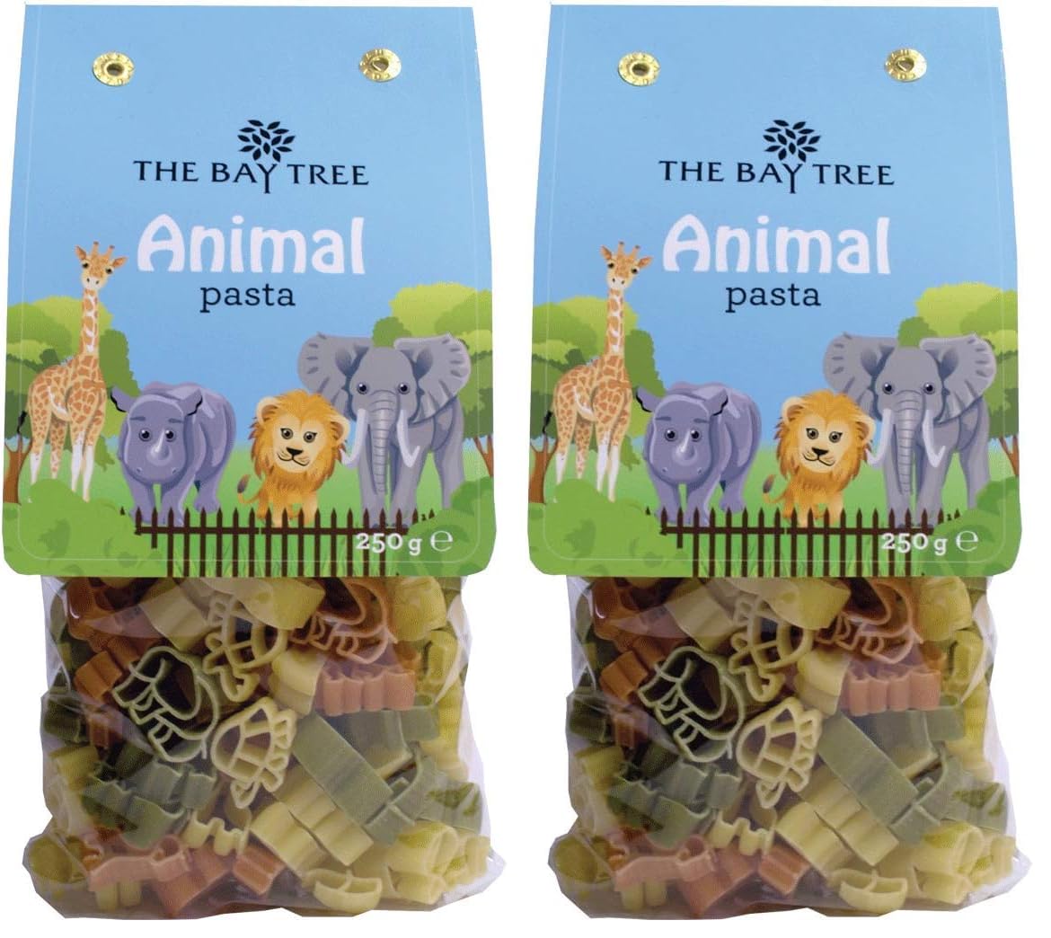 The Bay Tree Animal Pasta - Fun Zoo Shapes | 250g (Pack of 2) 1
