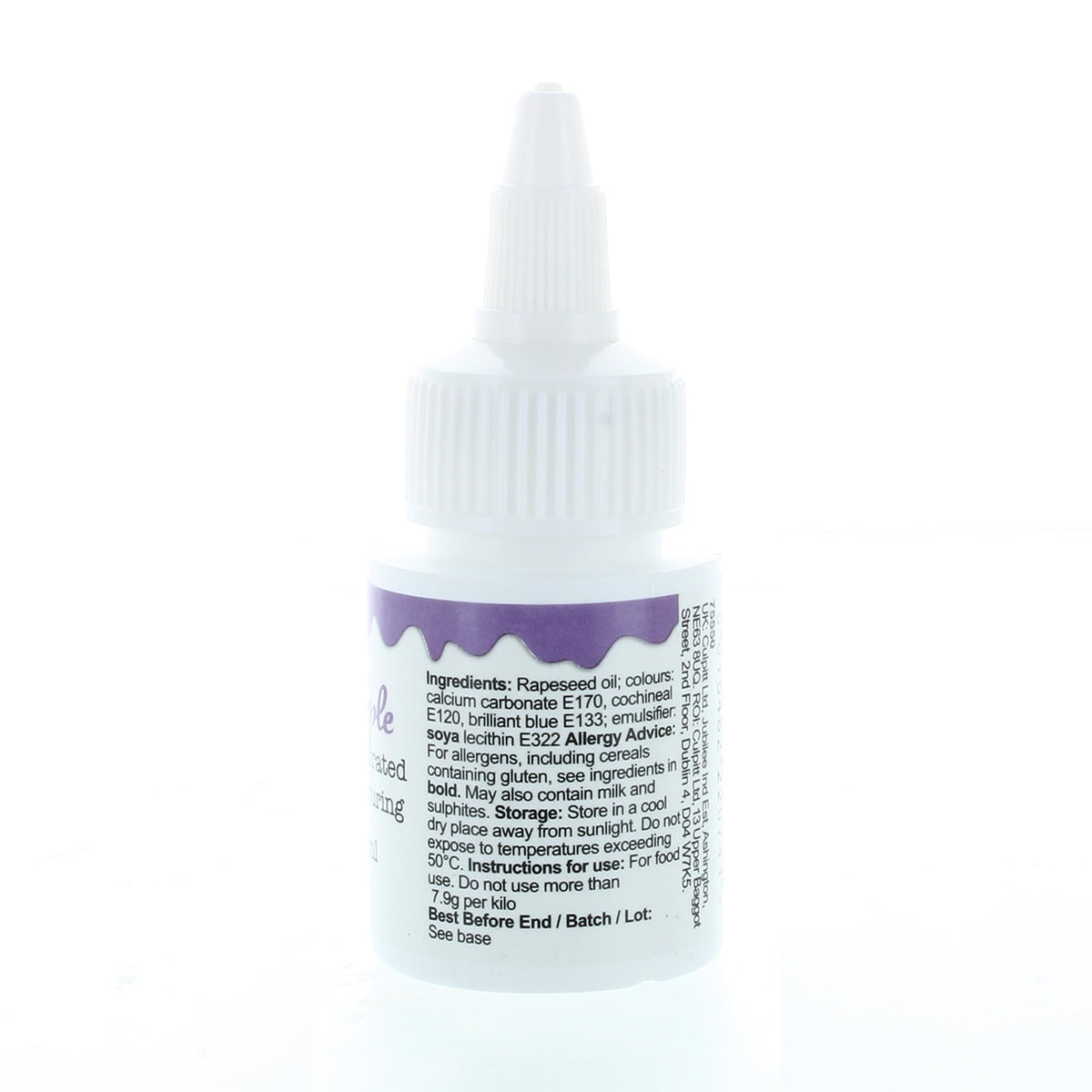 Colour Splash Oil Based Food Colouring - Purple | 30ml Bottle 6