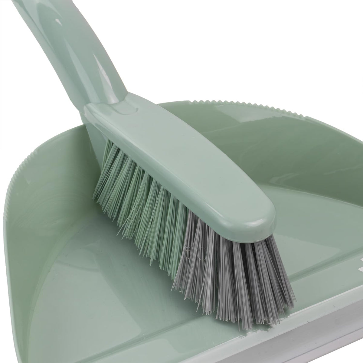 JVL Dustpan and Brush Set - Handheld Floor Sweeper for Carpets, Wood, Tile | Green 3