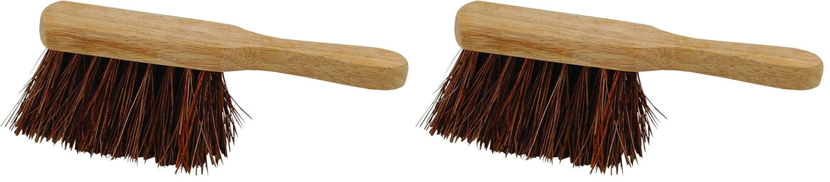 Elliott Natural Bassine Fibre Hand Brush - Stiff Bristles, FSC Certified | 25 cm | Beige
