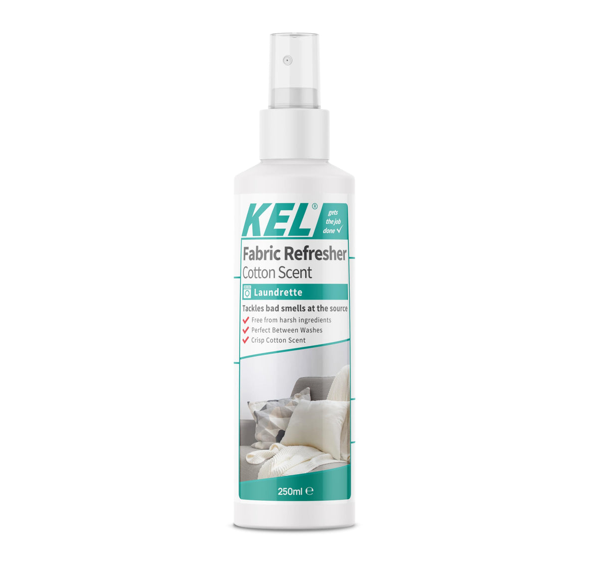 KEL Fabric Refresher Spray - Cotton Breeze Scent, Eliminates Odours, 250ml