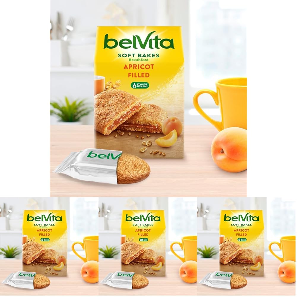 Belvita Soft Bakes Breakfast Biscuits with Apricot - Pack of 4