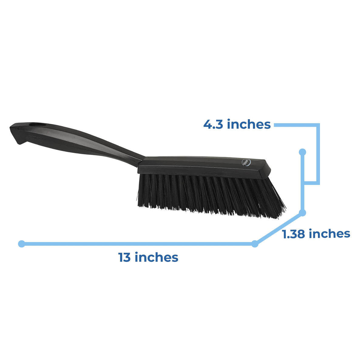 Vikan Bench Brush - Medium Bristle Kitchen Sweeping Brush | Polypropylene/Polyester | Black 3