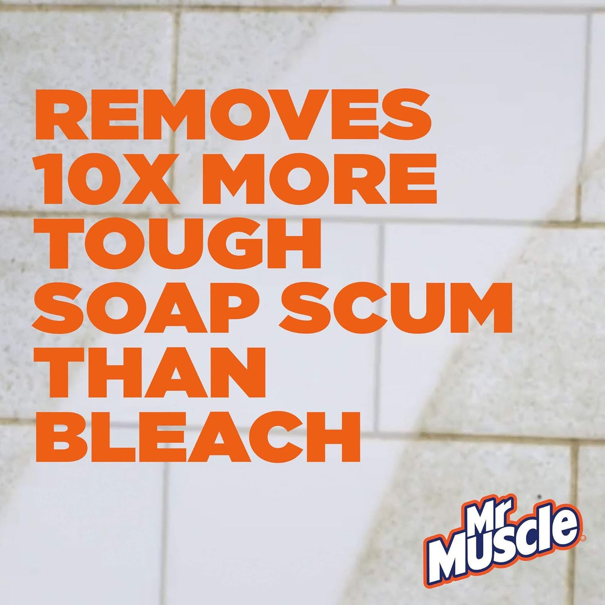 Mr Muscle Platinum Bathroom Cleaner - 100% Soap Scum Removal, Antibacterial, Mandarin Scent, 750ml 4
