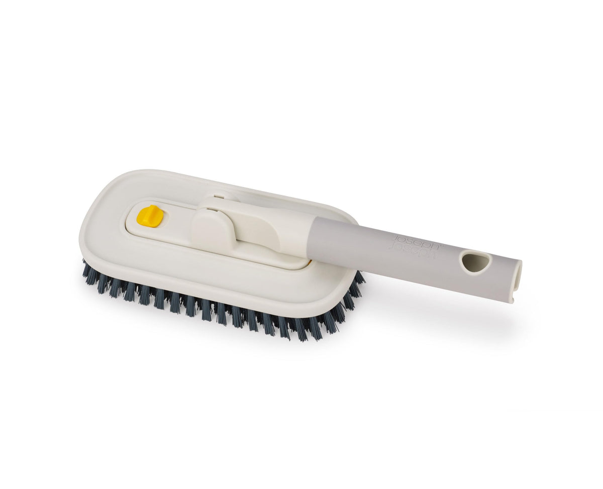 Joseph Joseph CleanTech 2-in-1 Tile and Grout Scrubber Brush with Removable V-Shaped Bristle Brush