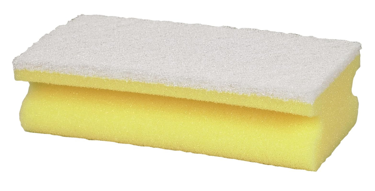 ABENA White Sponges - Pack of 10 | Multi-Use Kitchen & Bathroom Cleaning