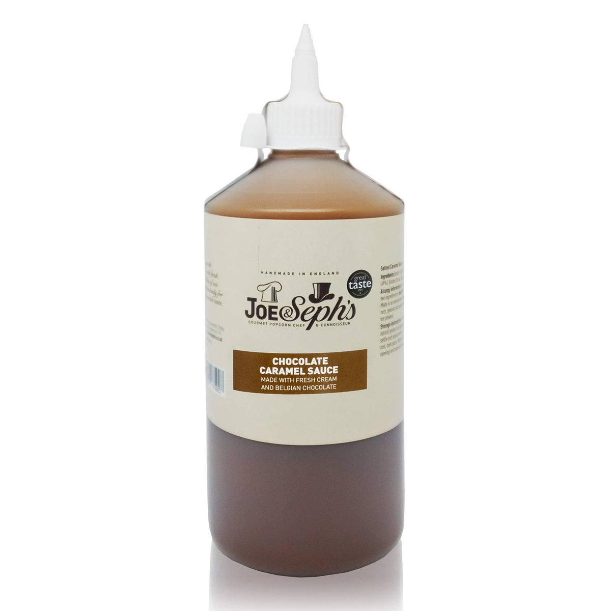 Joe & Seph's Chocolate Caramel Sauce - 1kg Bottle | Handmade in Great Britain | Natural Ingredients