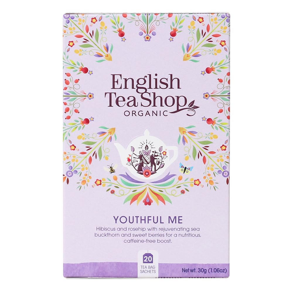 English Tea Shop Organic Youthful Me Herbal Tea - 20 Sachets
