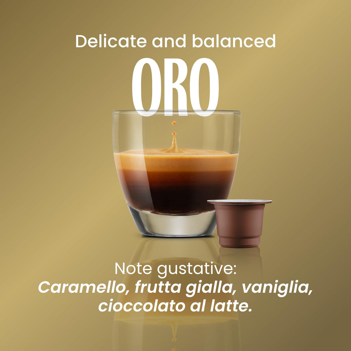 Caffè Vergnano 1882 Oro Nespresso Compatible Capsules - 50 Count, Compostable 7