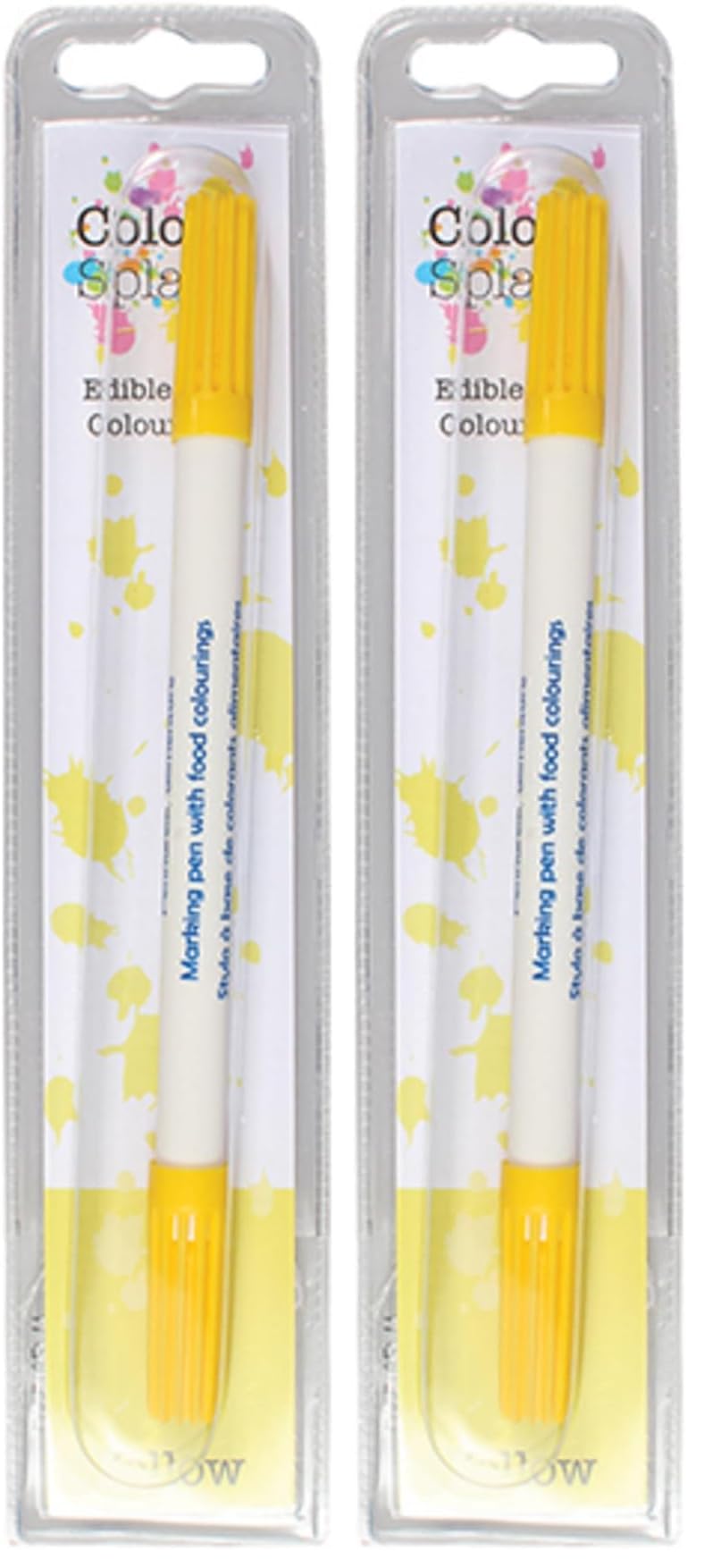 Colour Splash Edible Food Colouring Pens - Dual Tip, 8 Colours, 2ml Each