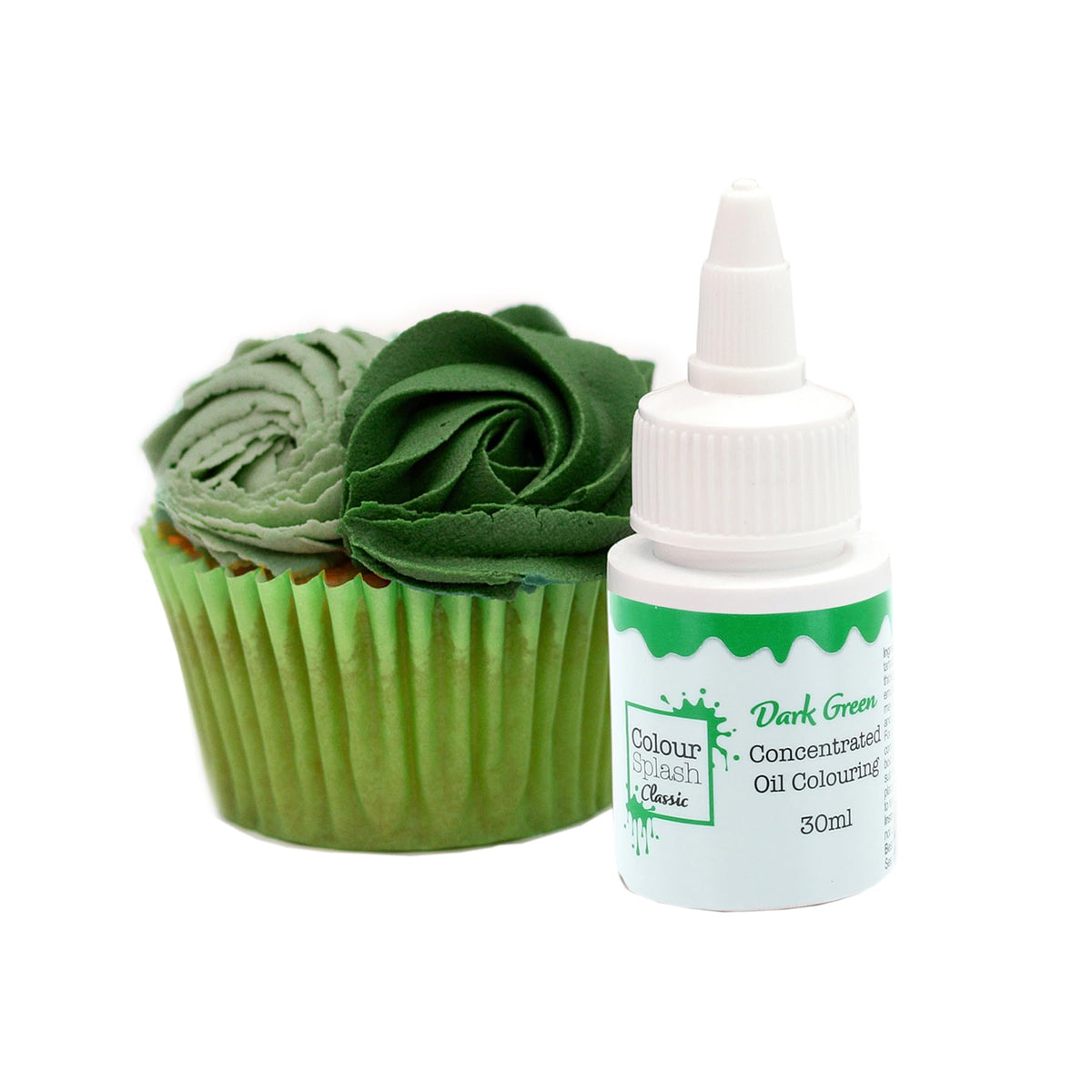 Colour Splash Oil Based Food Colouring - Dark Green | Edible, Vibrant, For Baking | 30ml