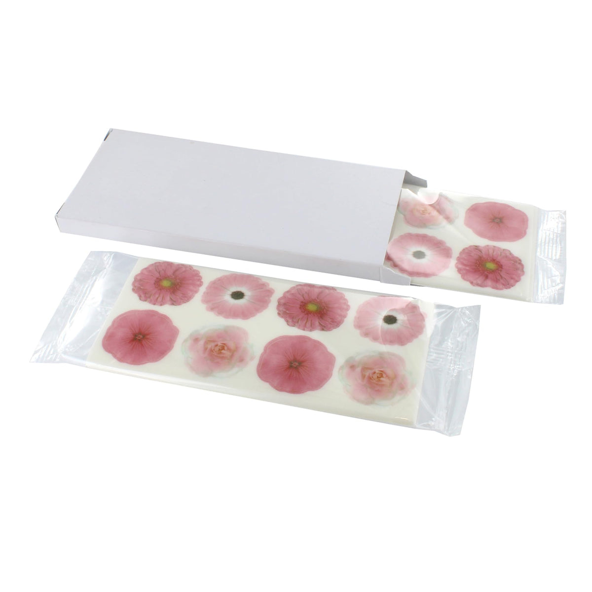 Culpitt Pink Flower Edible Cupcake Toppers - 32 Pack | Fondant Sugar Paste | 30mm Diameter 6