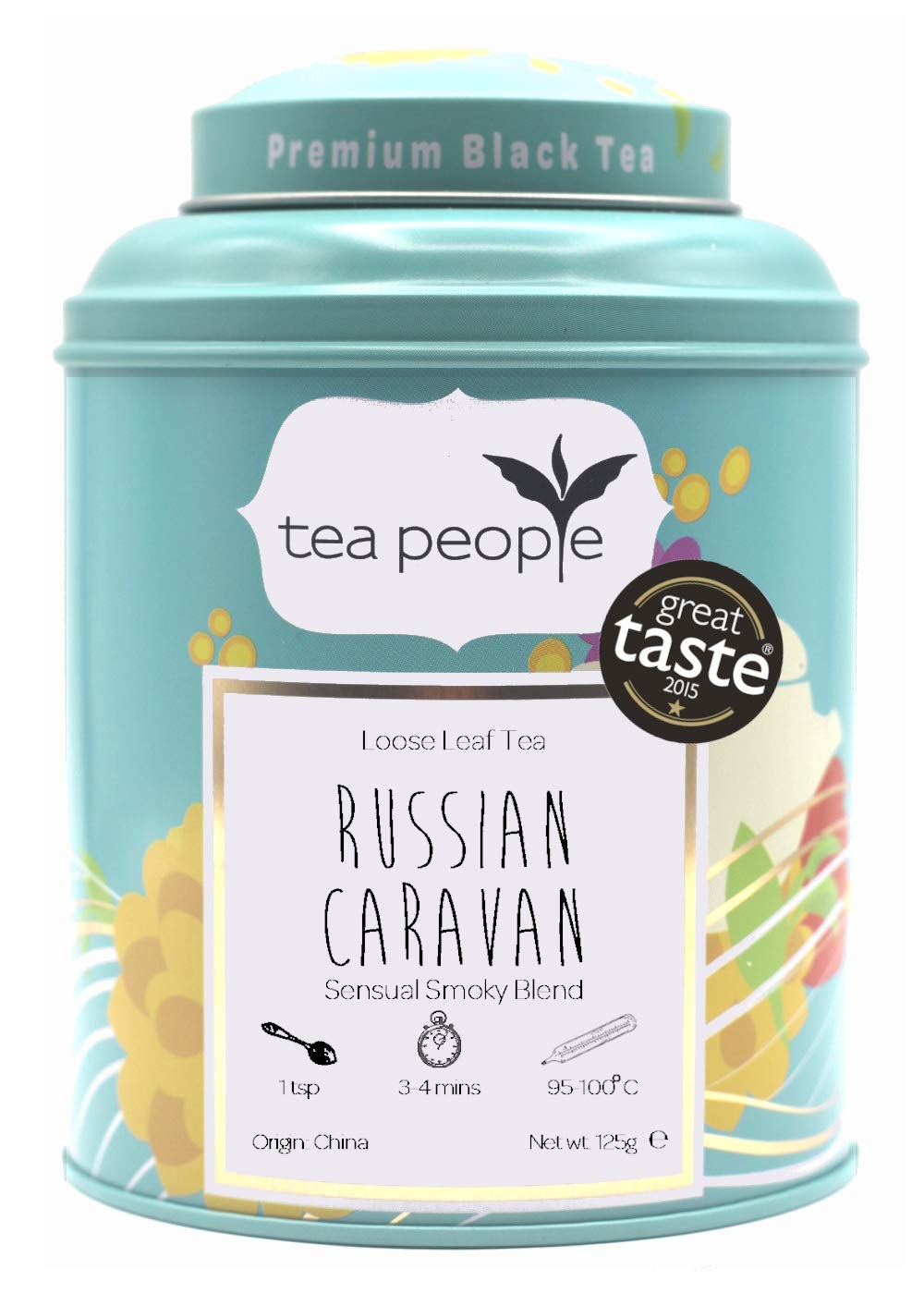 Tea People Russian Caravan Loose Leaf Black Tea - 125g Caddy | Subtle Smokiness | Social Enterprise 1