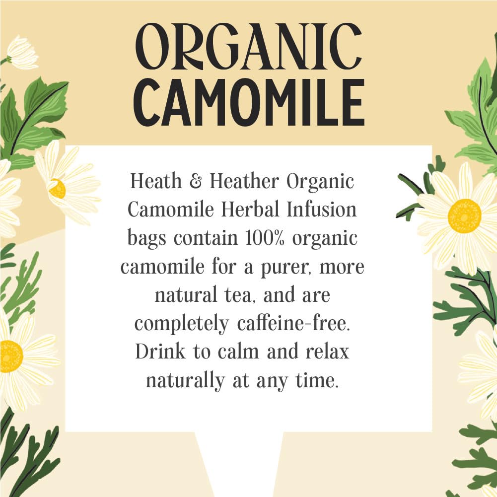 Heath & Heather Organic Camomile Tea - Promotes Relaxation & Supports Digestion | 20 Count 3