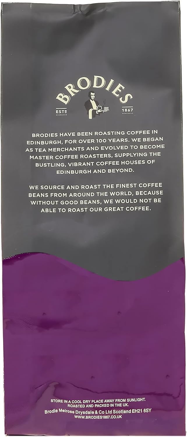 Brodies Scottish After Dinner Ground Coffee - 100% Arabica, Dark Roast, 227g Pack of 6 6
