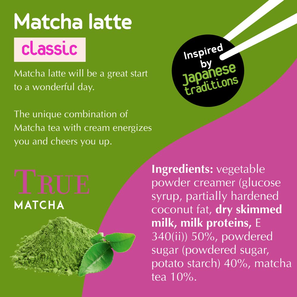 TET Matcha Latte Classic - Green Tea Drink Mix | 2 x 100g Sticks 6