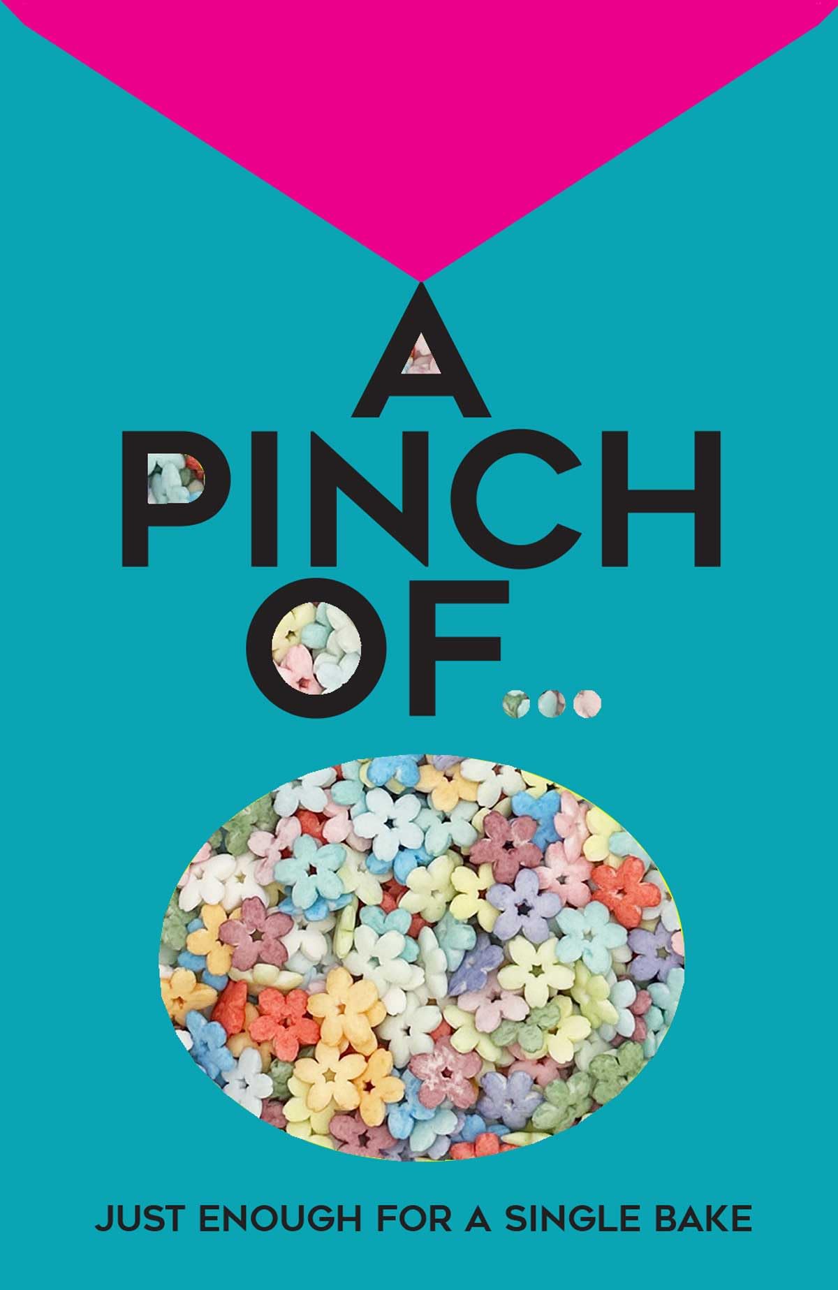 A Pinch of Hippy Flowers Mix Sprinkles - 25g Edible Sugar Decorations 3