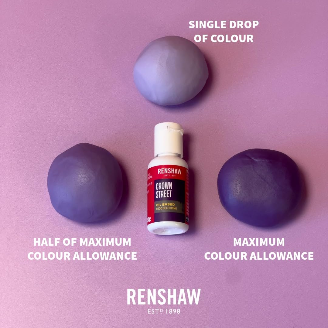 Renshaw Oil-Based Gel Food Colouring - Crown Street Purple, 20g 3
