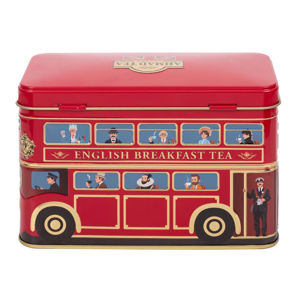 Ahmad Tea English Breakfast Tea - 20 Teabags in London Bus Money Box Caddy 3