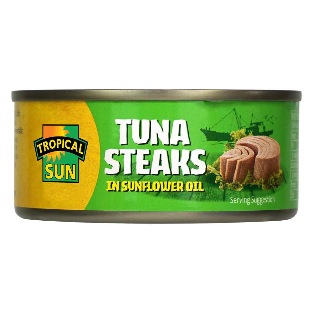 Tropical Sun Tuna Steaks in Sunflower Oil - 160g (Pack of 6) 2