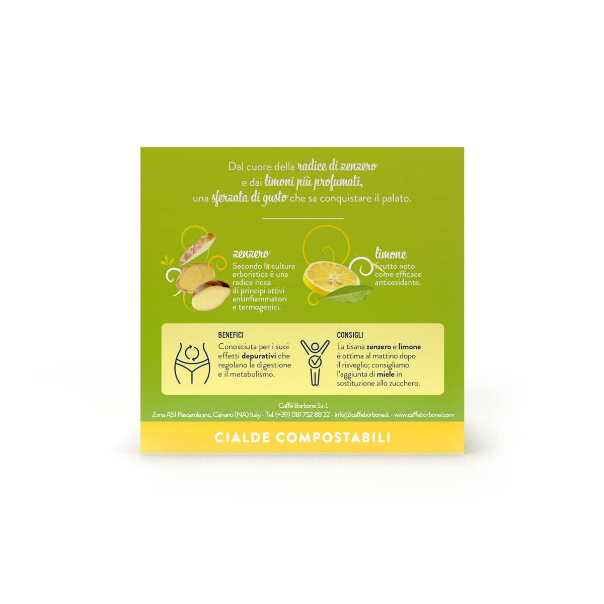 Caffè Borbone Ginger and Lemon Infusion - 72 ESE Pods | Herbal Tea | Gluten-Free 5